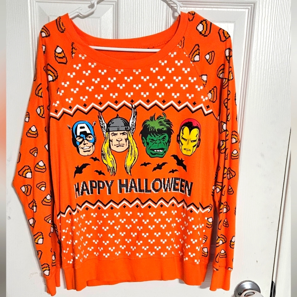 Marvel Comics Super Heroes Avengers Halloween Juniors SweatShirt